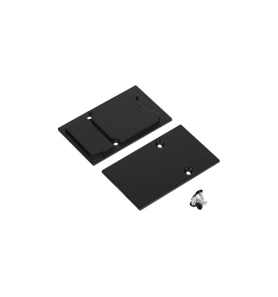 1 stk. Endestykke COMBO30-01A - Metall, svart