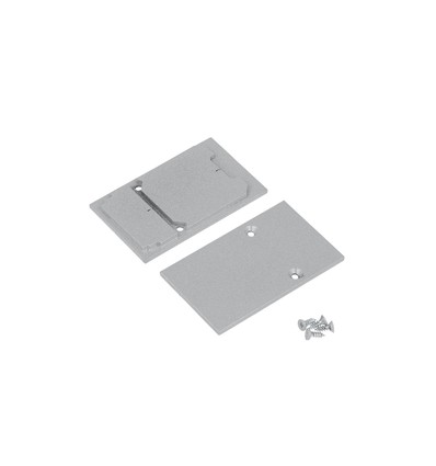 1 stk. Endestykke COMBO30-01A - Metall, sølvfarget