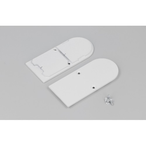 1 stk. Endestykke COMBO30-01A-D9 - Metall, hvit