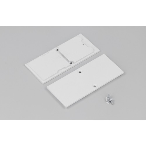 1 stk. Endestykke COMBO30-01A-E9 - Metall, hvit