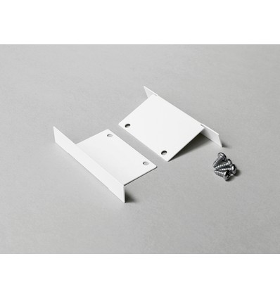 1 stk. Endestykke PHIL RECESSED - Metall, hvit