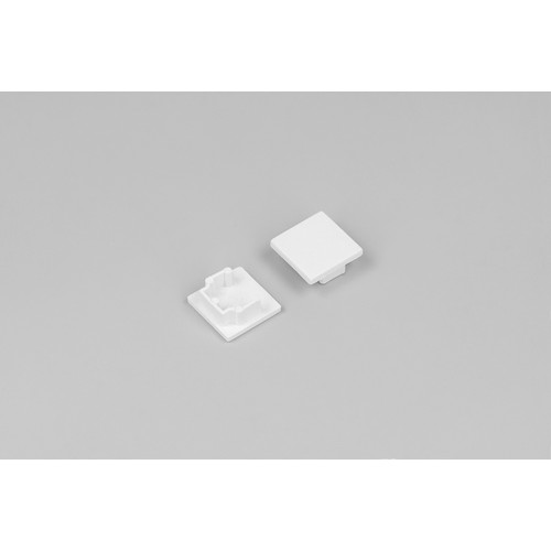 1 stk. Endestykke LEVEL12 - Hvit