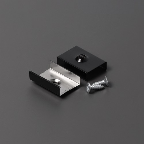 1 stk. Monteringsbeslag S - Forsenket, svart lakkert