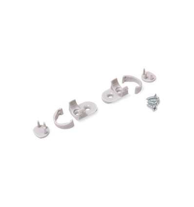 1 stk. Holder PEN8 - flat, grå