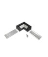 Profilsamler CORNER14 90DEG - Svart anodisert