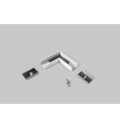 Profilsamler UNI12 90GRAD - Hvit lakkert