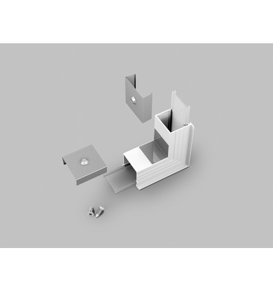 Profilsamler LINEA-IN20 270GRAD - opp / ned, hvit lakkert