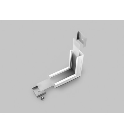 Profilsamler VARIO30-07 90° - opp / ned, hvitmalt