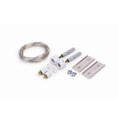 1,5m ledningsoppheng strømførende (50V), hvitmalt