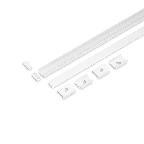 2m sett BEGTON12 + J SLIDE - Hvit
