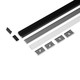 2m sett SURFACE10.V2 + C CLICK - Svart anodisert