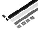2m sett UNI14 + C3 CLICK - Svart anodisert