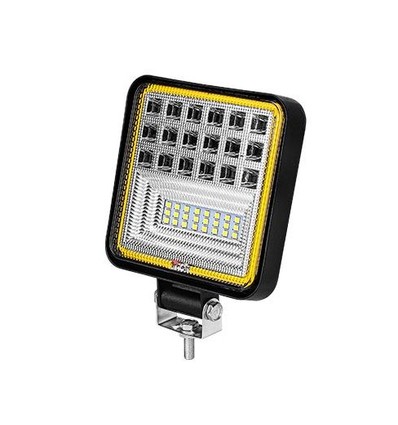 29W LED, 10-60V - Kald hvit + oransje, arbeidslampe, bil, lastebil, traktor, tilhenger, utrykningskjøretøy, 30 grader