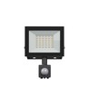 30W lyskaster med sensor - Svart, IP44, PIR sensor, 230V, Spectrum