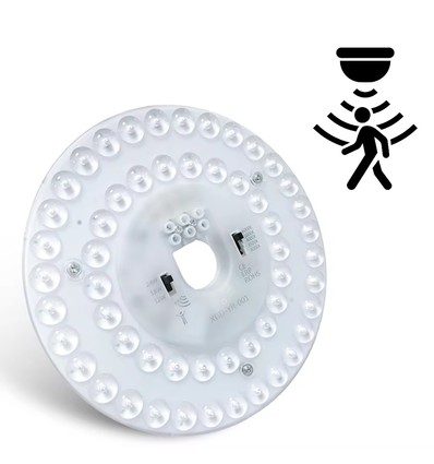 Sensor LED-innsats 24/18/12W - Ø17 cm, Valgfri CCT, erstatt G24, sirkelrør og kompaktlysrør, flimmerfri