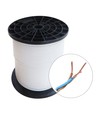 H05VV-F 3G1.5mm² - 100m Hvit Ledning