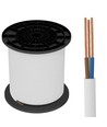 H05VV-F 3G1.5mm² - 100m Hvit Ledning