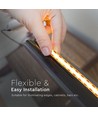 5m 10W/m COB-LED strip - 24V, 1000lm/m, IP20, 3000K, COB LED