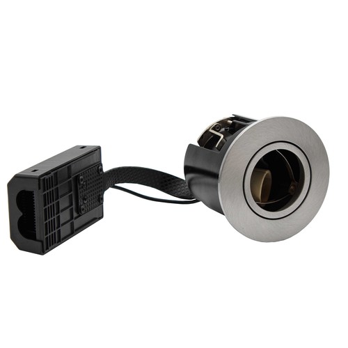 GU10 Downlight Inno88 - Børstet alu, IP44, godkjent i isolasjon