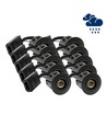 10 stk. GU10 Downlight Inno88 Utendørs - Sort, IP44, godkjent i isolasjon