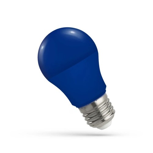 Spectrum 4,9W Blå LED pære - Matt, E27, A50, 230V