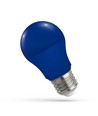 Spectrum 4,9W Blå LED pære - Matt, E27, A50, 230V