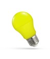 Spectrum 4,9W Gul LED pære - Matt, E27, A50, 230V