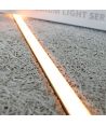 Trebetong/gips LED dimbar Skinnesett 6x60cm - Innfelt, Fjernkontroll dimbar, Akustilight inkl. ledninger og driver
