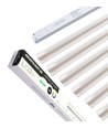 Troldtekt LED dimbar Skinnesett 6x60 cm - Planforsenket, Fjernkontroll dimbar, Akustilight inkl. ledninger og driver