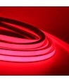 5m AnyCut Neon Flex 10x10 Rød LED strip - 8W/m, 12V, Ingen klippeavstand
