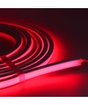 5m AnyCut Neon Flex 10x10 Rød LED strip - 8W/m, 12V, Ingen klippeavstand