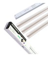 Trebetong/gips LED dimbar Skinnesett 3x90cm - Innfelt, Fjernkontroll dimbar Akustilight inkl. ledninger og driver