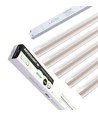 Trebetong/gips LED dimbar Skinnesett 5x90cm - Innfelt, Fjernkontroll dimbar, Akustilight inkl. ledninger og driver