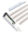 Trebetong/gips LED dimbar Skinnesett 4x120cm - Innfelt, Fjernkontroll dimbar, Akustilight inkl. ledninger og driver