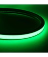 5m AnyCut Neon Flex 10x10 Grønn LED strip - 8W/m, 12V, Ingen klippeavstand