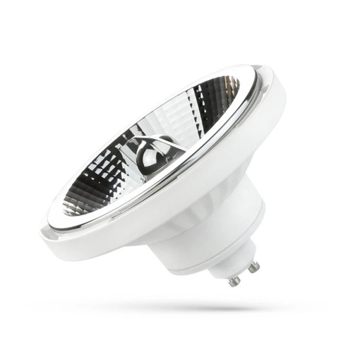 Spectrum 10W hvit LED spot - AR111, dimbar, GU10, 20°, 230v, 3000K