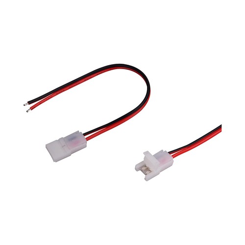 8mm skjøteledd til LED strip - Single head, til 8mm ensfarget strip
