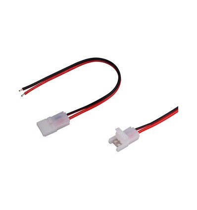 8mm skjøteledd til LED strip - Single head, til 8mm ensfarget strip