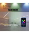 WiFi LED controller med fjernkontroll, 12V/24V - Smart Life, Google Home, CCT/RGB, 72-144W