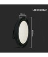 100W LED high bay, 120lm/W - 110 grader, IP65, 6500K, sort finish