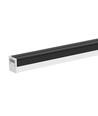 120cm 40W LED lysskinne - 107lm/W, Sort, IP20, IK08, gjennomfortrådet, 4000K