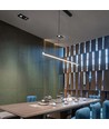 120cm 40W LED lysskinne - 107lm/W, Sort, IP20, IK08, gjennomfortrådet, 4000K
