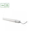 120cm LED armatur m. plugg og bryter - 36W, 230V, 2m kabel + stikkontakt, på/av, IP65