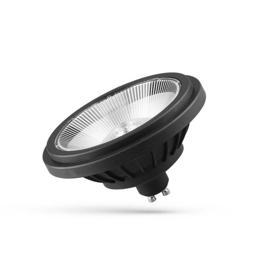 Spectrum AR111 GU10 14W LED spot - 230V, 40° spredning, svart, 230V
