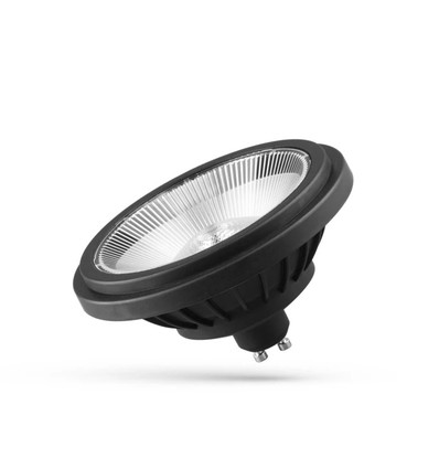 Spectrum AR111 GU10 14W LED spot - 230V, 40° spredning, svart, 230V