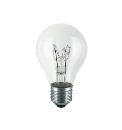 60W glødepære E27 klar - 630lm, dimbar, A55