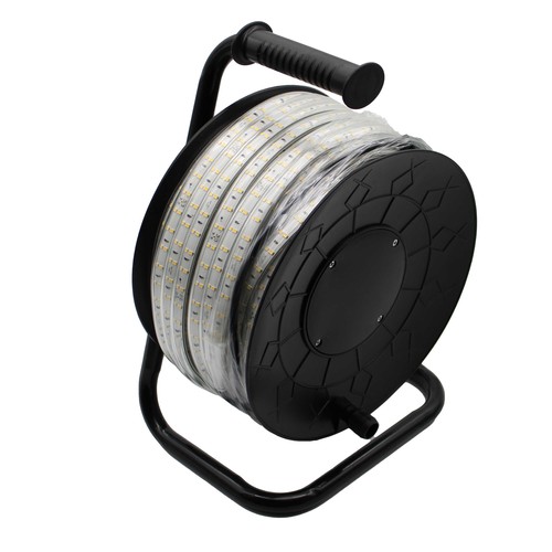 50m Arbeidslys LED strip på trommel ECO - 230V, IP67, 120 LED/m, 9W/m, 1320 lm/m