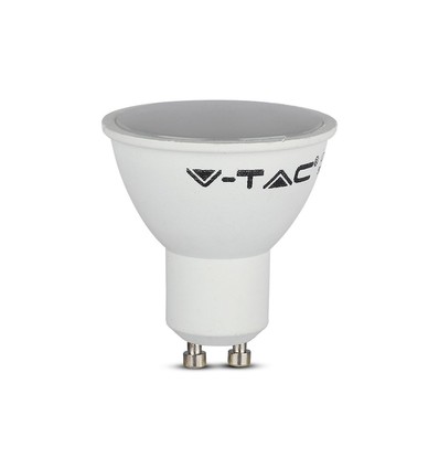 3 stk. GU10 4,5W LED pære - 400lm, matt glass, varm hvit