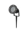 GU10 hagebelysning med spyd - aluminium hus, svart, IP65