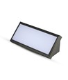 12W LED vegglampe - IP65, 1250lm, 110 grader, utendørs, grå/sort kropp
